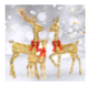 Champagne Lighted Reindeer Family — 3 Pieces