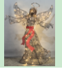 Rattan-Style Lighted Christmas Angel