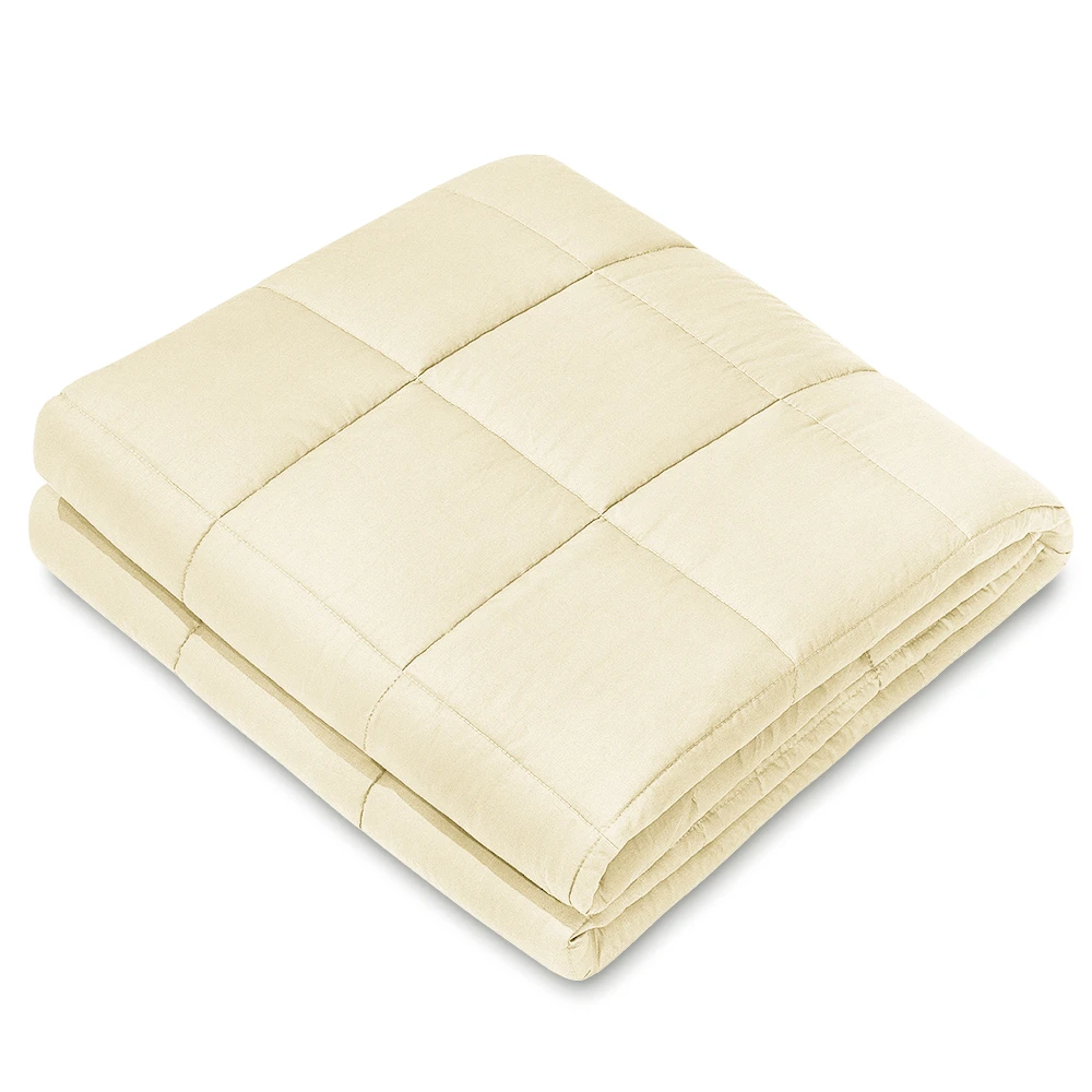 Weighted Blanket — 48 × 72 in, 15 lb, Beige