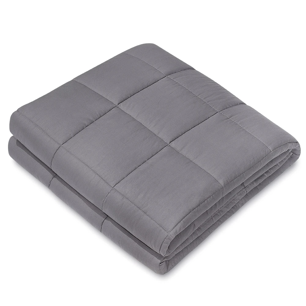Weighted Blanket — 48 × 72 in, 15 lb, Dark Gray